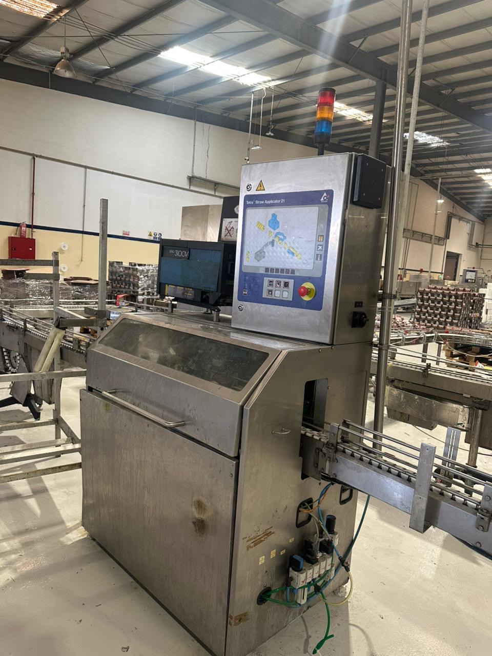 USED TETRA PAK TBA 19 250ML BASE 30v FILLING LINE FOR SALE YEAR 2007